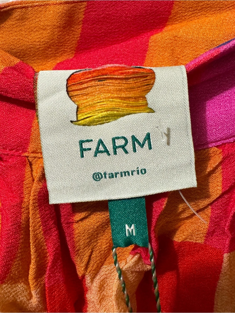 FARM Rio Bright Multicolor Tiered Maxi Skirt M - Picture 2 of 10